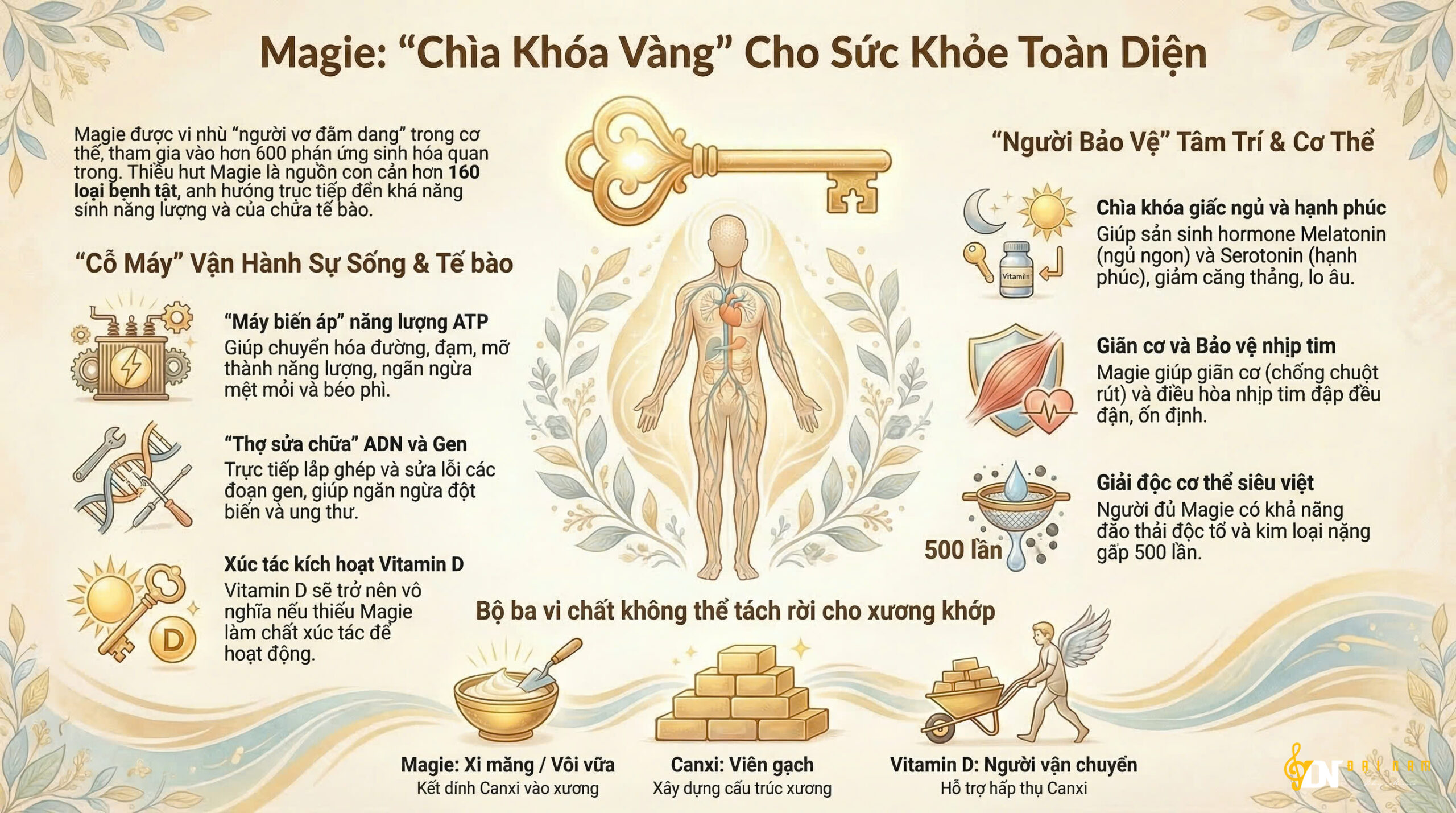 Magie: Chìa Khóa Vàng Cho Sức Khỏe Toàn Diện