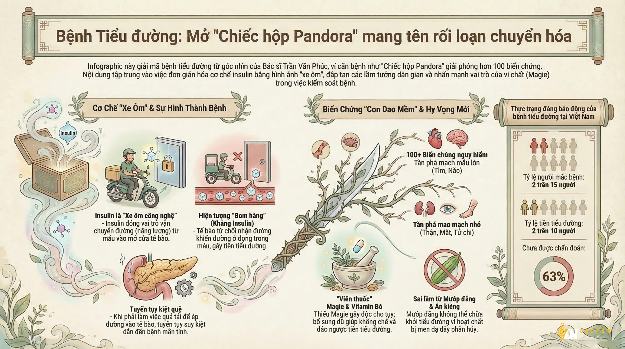 Bệnh Tiểu đường: Mở “Chiếc hộp Pandora” mang tên rối loạn chuyển hóa