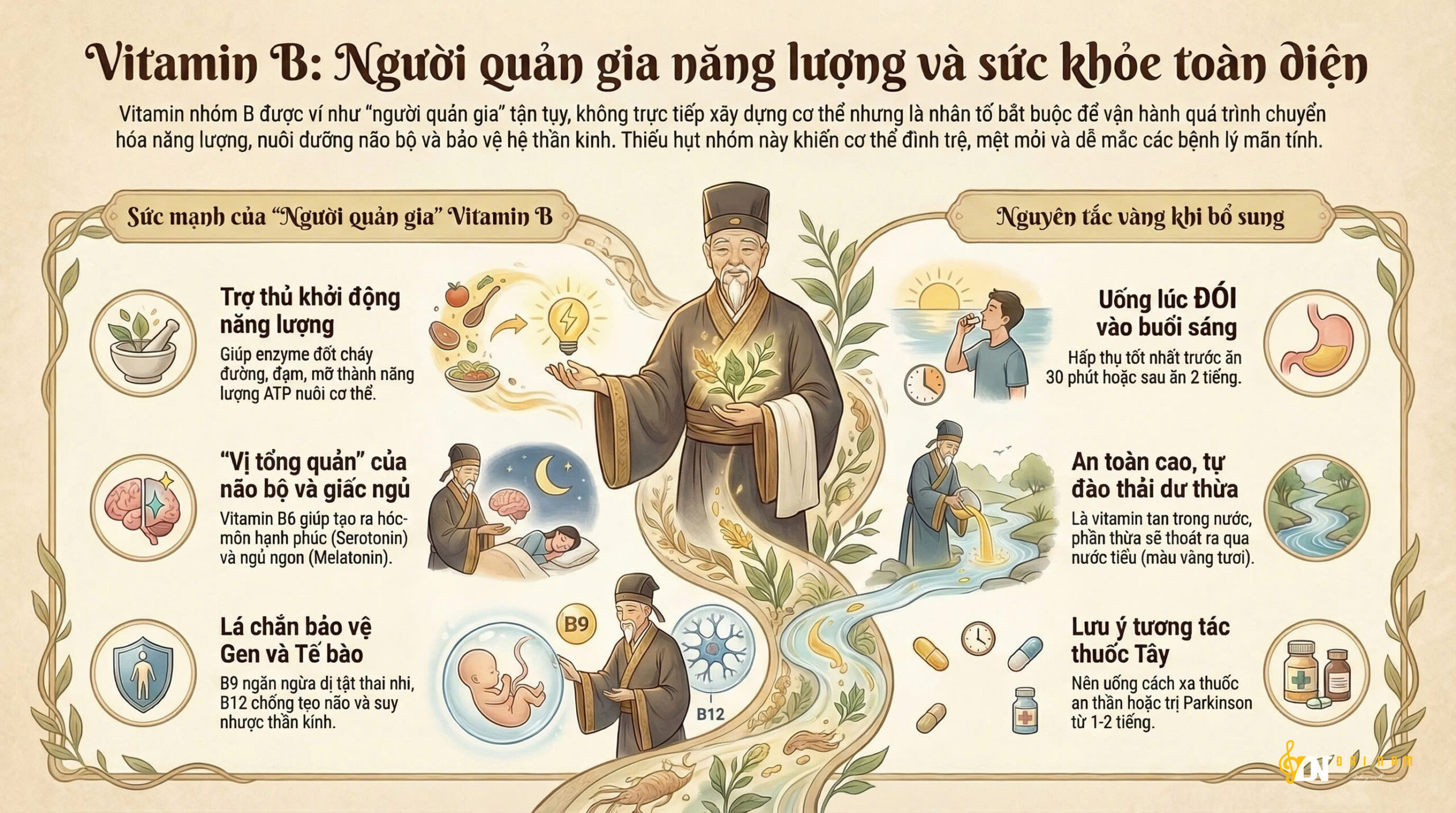 Vitamin B: Người Quản Gia Năng Lượng Và Sức Khỏe Toàn Diện