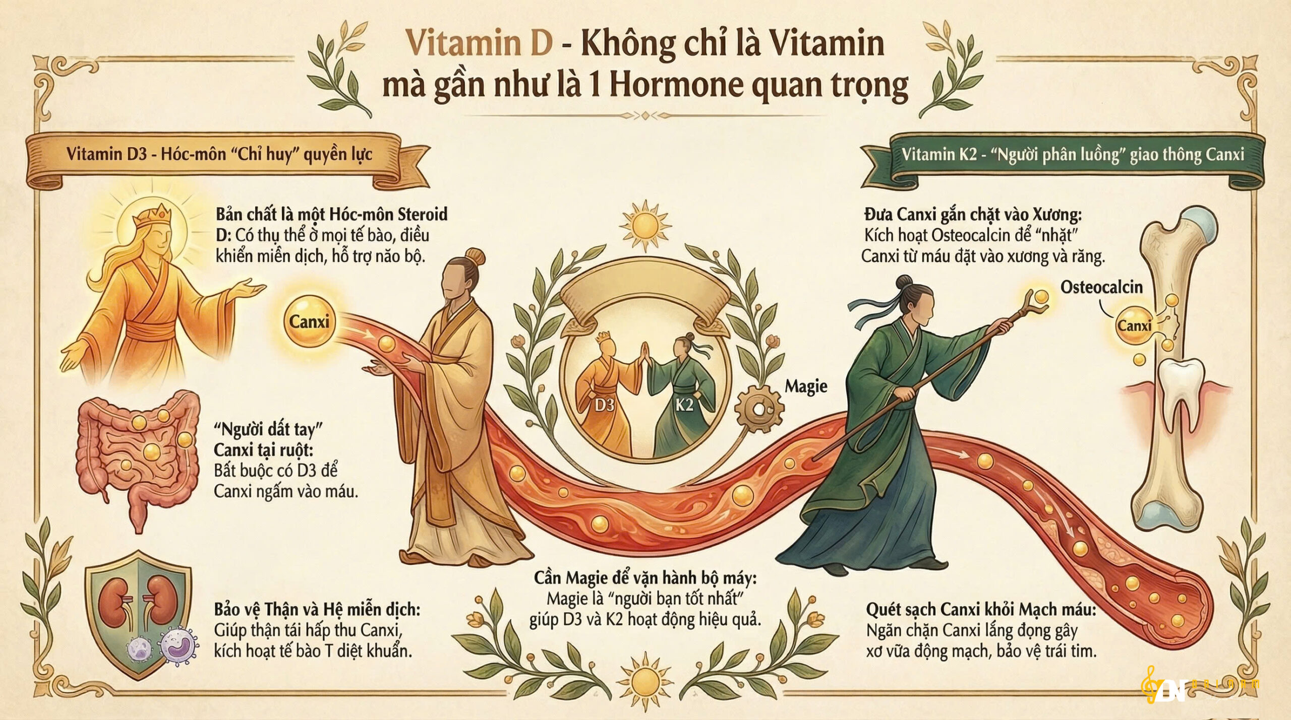 Vitamin D – Không chỉ là Vitamin mà gần như là 1 Hormone quan trọng